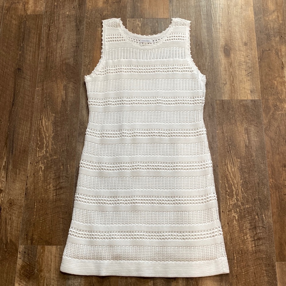 XL white cotton dress